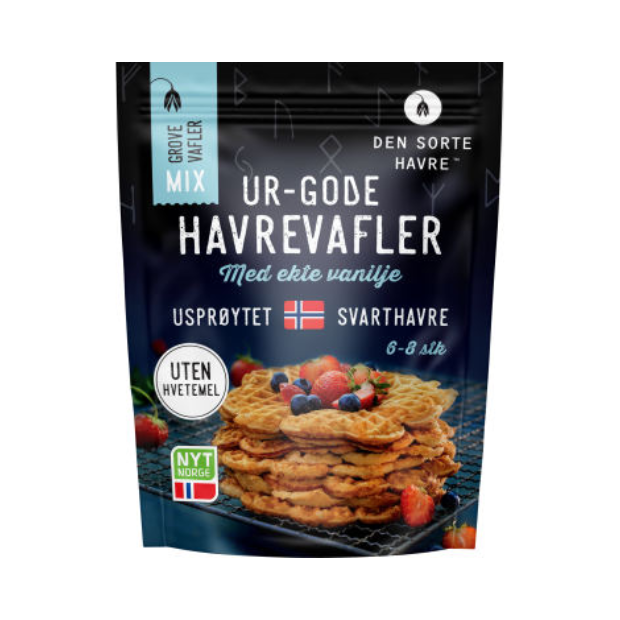 Oat Waffle Mix - Havrevafler 330g Den Sorte Havre